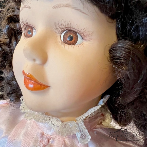 Vintyage Porcelain Doll with Baby Doll 31in - Picture 5 of 10